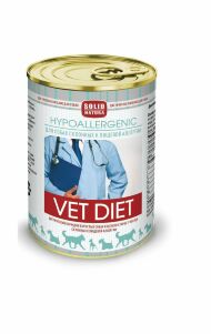 Solid Natura VET DIET Hypoallergenic - Консервы для собак и щенков старше 1 месяца склонных к пищевой аллергии, 340г