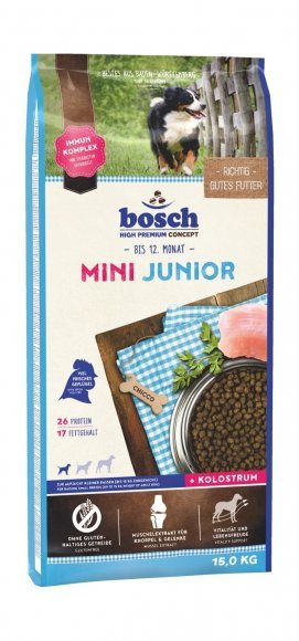 37210.580 Bosch Junior Mini - Korm dlya shenkov malenkih porod kypit v zoomagazine «PetXP» Bosch Junior Mini - Корм для щенков маленьких пород