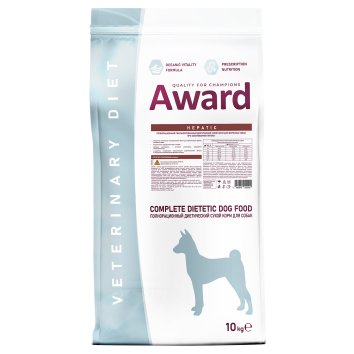 Award Veterinary Diet Hepatic - Диетический корм для взрослых собак при заболеваниях печени