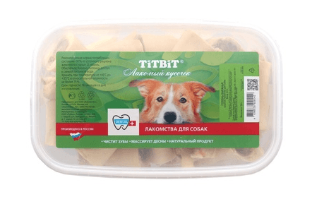 TiTBiT - Лакомство для собак, голень баранья, банка пласт. 3.3 л, 700 гр