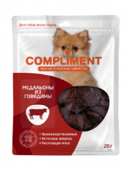 Compliment - Лакомство для собак мини пород, Медальоны из Говядины