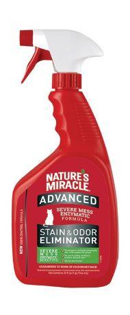 Nature's Miracle Advanced - Уничтожитель пятен и запахов от кошек с усиленной формулой, спрей 945 мл (замена 5969255)