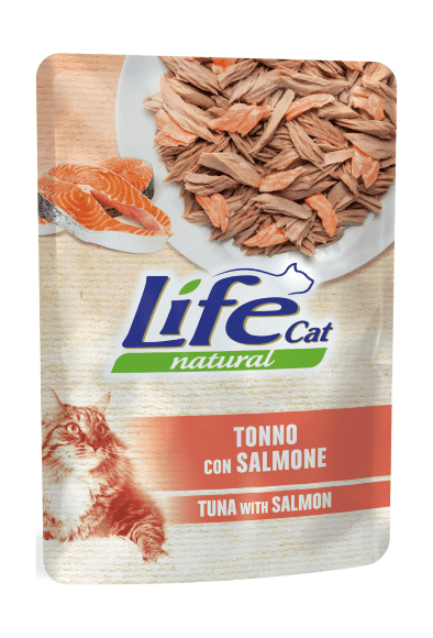 Lifecat Tuna with Salmon - Консервы для кошек, Тунец с Лососем, 70 гр