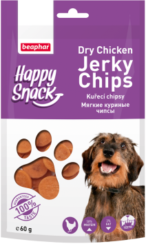 Beaphar Happy Snack - Лакомство для собак &amp;quot;Куриные чипсы&amp;quot; 60гр