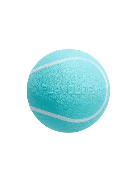 Playology - Жевательный мяч SQUEAKY CHEW BALL 6 см для собак мелких и средних пород с пищалкой и с ароматом
