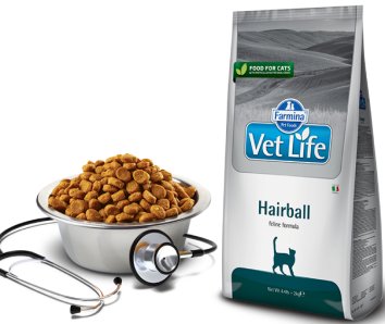 Farmina Vet Life Hairball - Лечебный корм для кошек для выведения комочков шерсти