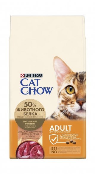 33662.580 Cat Chow - Syhoi korm dlya Koshek s Ytkoi . Zoomagazin PetXP Purina Cat Chow - Сухой корм для Кошек с Уткой