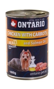 Ontario Chicken & Carrot – Консервы для собак с курицей и морковью