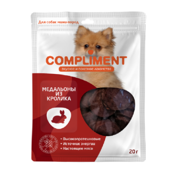 Compliment - Лакомство для собак мини пород, Медальоны из Кролика