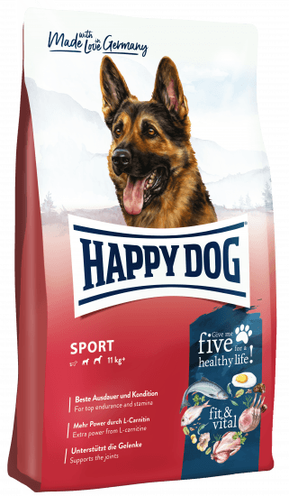 Happy Dog Adult Sport - Сухой корм для активных и рабочих собак, 14 кг