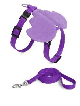 PetSHOP - Шлейка для кошек с поводком, 120 см, крылья