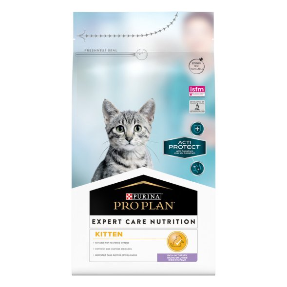 Purina Pro Plan Acti Protect - Сухой корм для котят, с Индейкой, 1.5 кг
