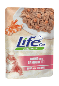 Lifecat Tuna with Shrimps - Консервы для кошек, Тунец с Креветками, 70 гр