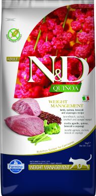 Farmina N&D Quinoa Weight Management - Сухой корм для кошек, ягненок с киноа, контроль веса