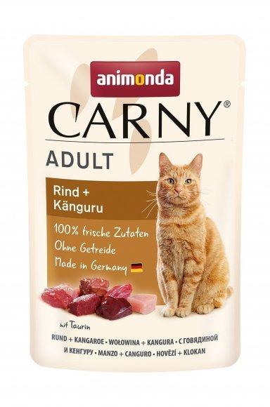 Animonda Carny Adult - Паучи для кошек, с говядиной и кенгуру 85гр