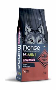 Monge Dog BWild Low Grain - Низкозерновой корм для взрослых собак, с мясом оленя