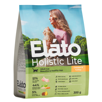 Elato Холистик - Сухой корм для кошек с курицей и индейкой