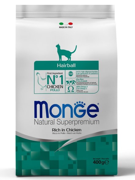 Monge Hairball - Корм для кошек для выведения комков шерсти