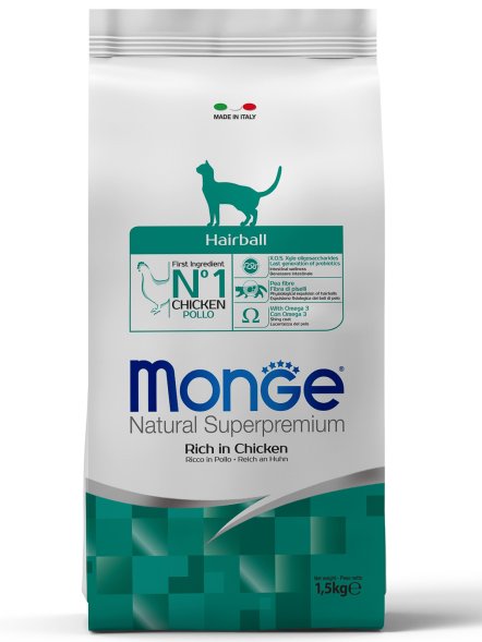 Monge Hairball - Корм для кошек для выведения комков шерсти