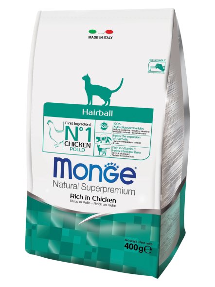 Monge Hairball - Корм для кошек для выведения комков шерсти