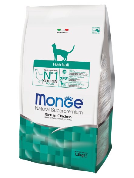 Monge Hairball - Корм для кошек для выведения комков шерсти