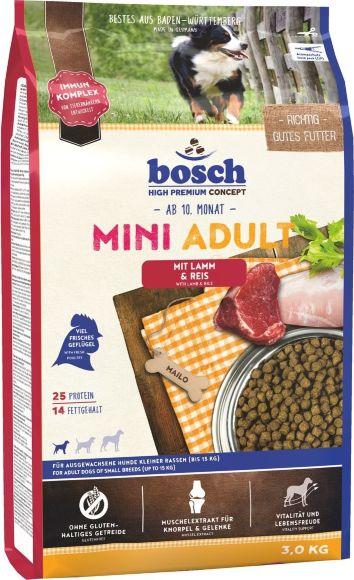 17547.580 Bosch Adult Mini Lamb&amp;Rice - Syhoi korm dlya sobak melkih porod s yagnenkom kypit v zoomagazine «PetXP» Bosch Adult Mini Lamb&Rice - Сухой корм для собак мелких пород с ягненком