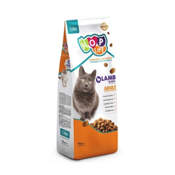 Hop Life - Сухой корм для кошек, с Ягненком, 15 кг