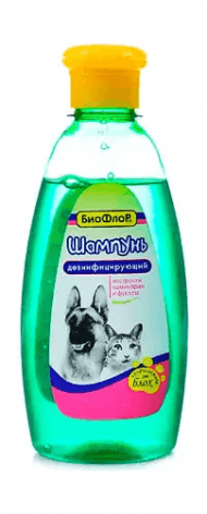 БиоФлор - Шампунь Дезинфицирующий для собак и кошек, 245 мл