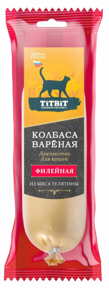 TiTBiT - Колбаса вареная филейная для кошек, 100 гр