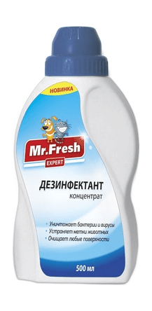 Mr.Fresh - Средство для уборки помещений, Дезинфектант, Концентрат, 500 мл