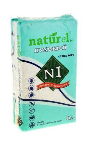 N1 Naturel "Пуховый" - Гигиеническая подстилка для грызунов 10л