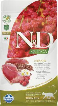 Farmina N&D Quinoa Urinary - Сухой корм для кошек, утка с киноа, профилактика МКБ