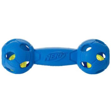 Nerf Dog - Игрушка &amp;quot;Гантель&amp;quot; светящаяся, 17,5 см