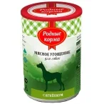 Родные Корма - Консервы для собак, мясное угощение с ягненком 