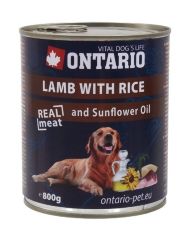 Ontario Lamb & Rice – Консервы для собак с ягнёнком и рисом