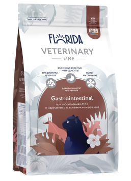 Florida Vet Gastrointestinal - Сухой корм для кошек при заболеваниях ЖКТ и нарушениях всасывания в кишечнике