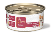 Clan Classic  - Консервы для собак Мясное ассорти с говядиной 100 г