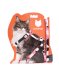 PetSHOP - Шлейка для кошек с поводком 120 см розовый-белый