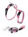 PetSHOP - Шлейка для кошек с поводком 120 см розовый-белый