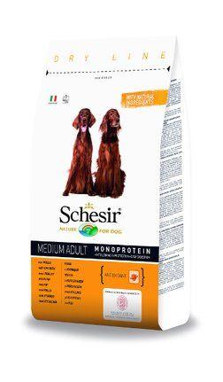 Schesir Adult Medium - сухой корм для собак средних пород с курицей
