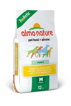 Almo Nature - Корм для щенков Almo Nature Холистик курица (для средних пород)