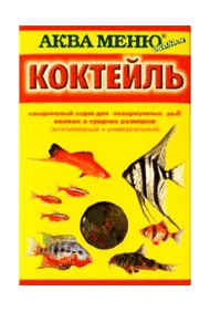 Аква Меню - Корм ежедневный для аквариумных рыб "Коктейль", 15 гр