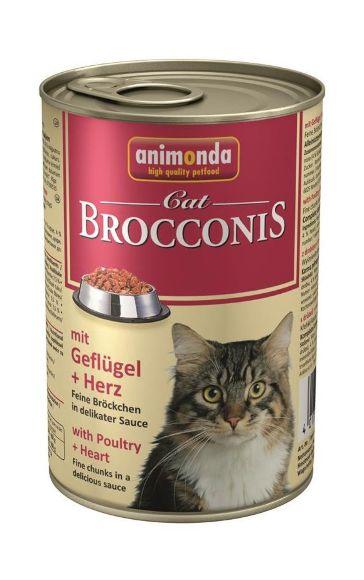 Animonda Brocconis - Консервы для кошек с домашней птицей и сердцем 400гр