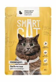 Smart Cat - Паучи для кошек и котят, кусочки курочки в нежном соусе 85гр