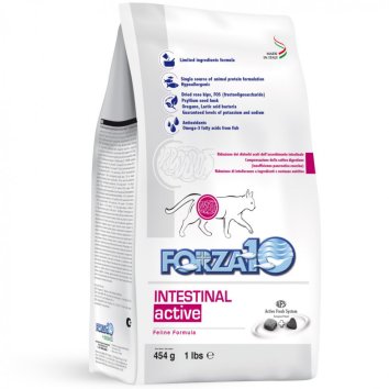 Forza10 Active Intestinal - Сухой корм для взрослых кошек при проблемах пищеварения, с Рыбой