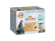 Almo Nature -  Низкокалорийные консервы для кошек "Тунец и Креветки", 50гр*4шт