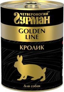 Четвероногий Гурман "Золотая серия" консервы для собак с кроликом в желе Четвероногий Гурман