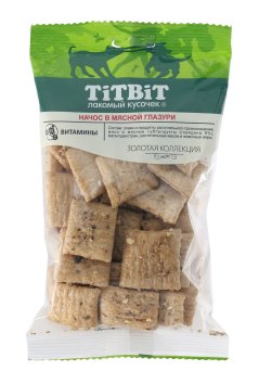 TiTBiT - Золотая коллекция, Начос в мясной глазури для собак 