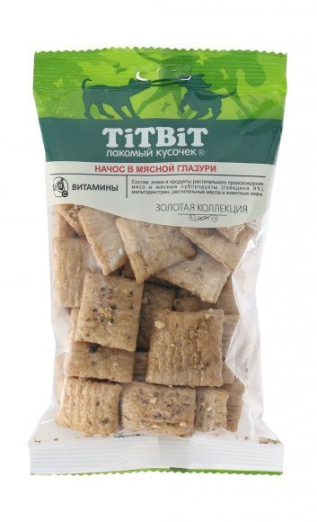 TiTBiT - Золотая коллекция, Начос в мясной глазури для собак