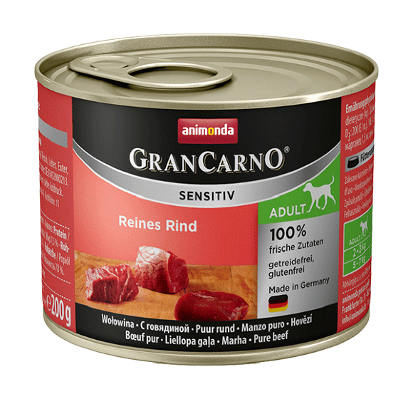 Animonda Gran Carno Sensitiv - Консервы для чувствительных собак c говядиной